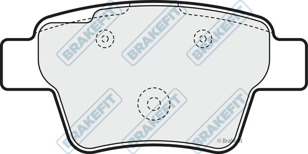 APEC BRAKING stabdžių trinkelių rinkinys, diskinis stabdys PD3220